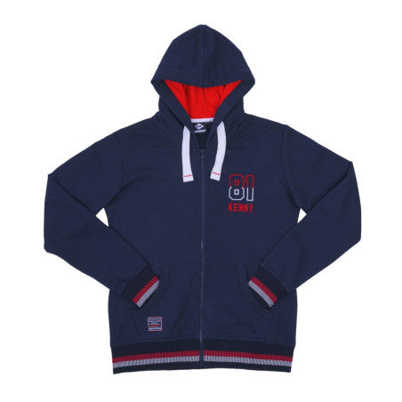 KENNY RACING BLUZA Z KAPTUREM DAMSKA SUZUKA KOLOR NIEBIESKI/CZERWONY ROZMIAR S