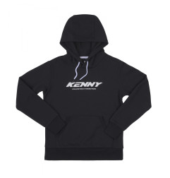 KENNY RACING BLUZA Z KAPTUREM DAMSKA CORE BLACK KOLOR CZARNY ROZMIAR L