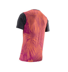 LEATT KOSZULKA PREMIUM T-SHIRT JUNGLE KOLOR GRAFITOWY/POMARAŃCZOWY/RÓŻOWY ROZMIAR L (CASUAL)