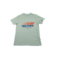 SCAR RACING WYPRZEDAŻ KOSZULKA T-SHIRT Z LOGIEM SCAR KOLOR SZARY ROZMIAR S