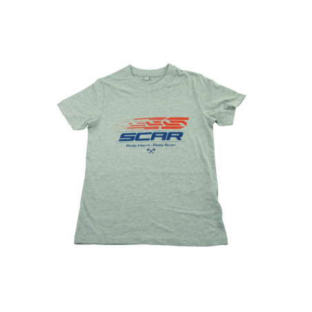 SCAR RACING WYPRZEDAŻ KOSZULKA T-SHIRT Z LOGIEM SCAR KOLOR SZARY ROZMIAR S