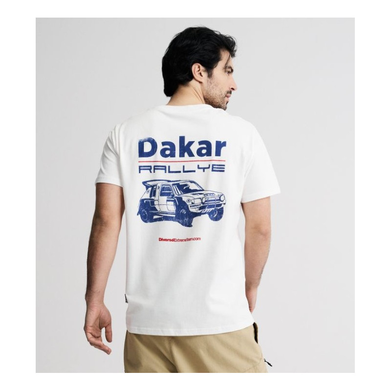 DIVERSE EXTREME TEAM - DAKAR RALLY KOSZULKA DKR CAR OFF WHITE KOLOR BIAŁY ROZMIAR S