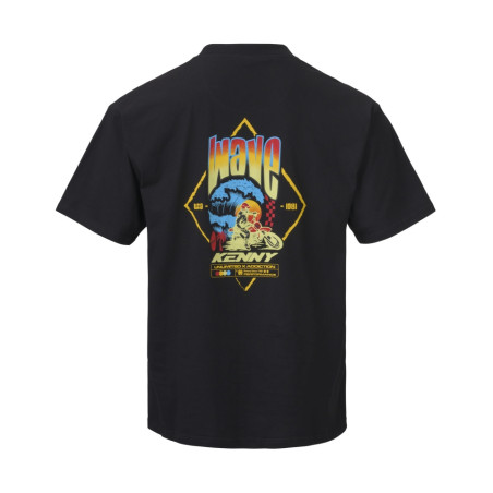 KENNY RACING KOSZULKA T-SHIRT WAVE OVERSIZE BLACK KOLOR CZARNY ROZMIAR S