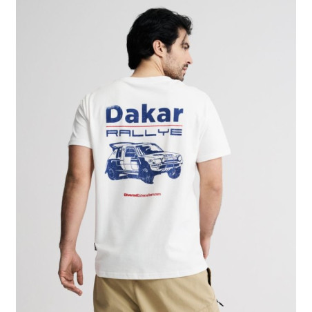 DIVERSE EXTREME TEAM - DAKAR RALLY KOSZULKA DKR CAR OFF WHITE KOLOR BIAŁY ROZMIAR L