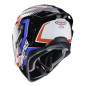 Caberg Drift Evo MR55 kask integralny z blendą, ciemnym wizjerem i Pinlock, czerwono-niebiesko-biały, XS