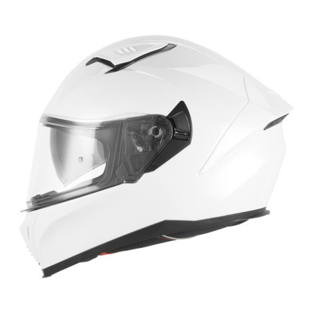 NOX KASK INTEGRALNY (FULL FACE) Z BLENDĄ N402 SOLID KOLOR BIAŁY POŁYSK ROZMIAR XS
