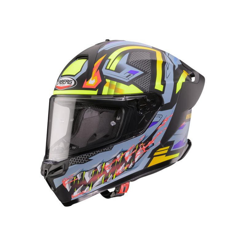 CABERG KASK INTEGRALNY ROXTER HUNTER KOLOR CZARNY MAT/SZARY/ŻÓŁTY FLUO ROZMIAR XL