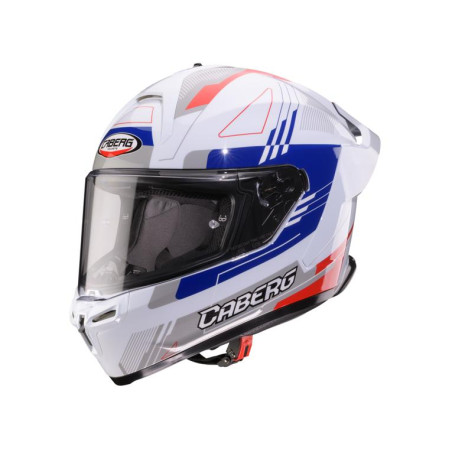 CABERG KASK INTEGRALNY ROXTER COLT KOLOR BIAŁY/CZERWONY/NIEBIESKI ROZMIAR M