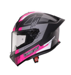 CABERG KASK INTEGRALNY ROXTER COLT KOLOR CZARNY MAT/BIAŁY/FUKSJA (INTENSYWNY ODCIEŃ RÓŻOWEGO) ROZMIAR S
