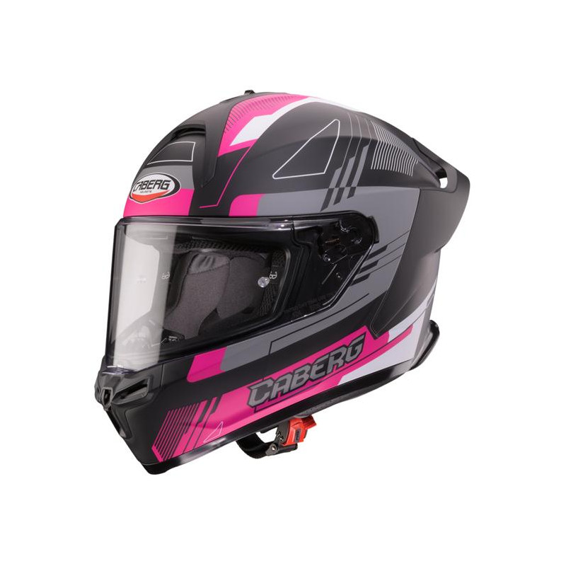 CABERG KASK INTEGRALNY ROXTER COLT KOLOR CZARNY MAT/BIAŁY/FUKSJA (INTENSYWNY ODCIEŃ RÓŻOWEGO) ROZMIAR M