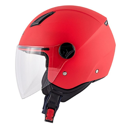 KAPPA KASK KV28 EVO SOLID JUNIOR OTWARTY JET KOLOR CZERWONY MATT ROZMIAR 55 / S (HOMOLOGACJA ECE 22R06)
