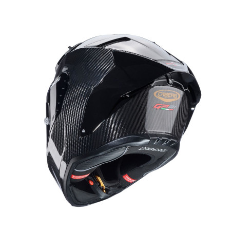 Kask integralny Caberg GP01 Carbon z blendą, Pinlockiem i ciemną szybą, rozmiar M, homologacja FIM