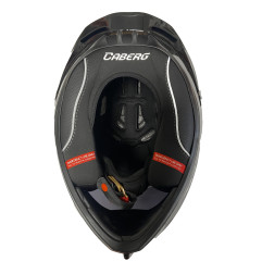Kask integralny Caberg GP01 Carbon z blendą, Pinlockiem i ciemną szybą, rozmiar M, homologacja FIM