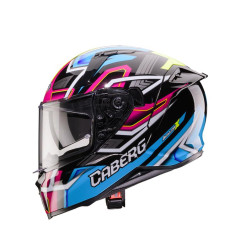 Caberg Avalon X Brama kask integralny z blendą, czarno-niebiesko-żółto-fluo/fuksja, rozmiar M