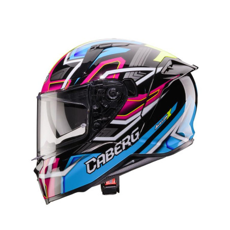 Caberg Avalon X Brama kask integralny z blendą, czarno-niebiesko-żółto-fluo/fuksja, rozmiar M