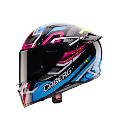 Caberg Avalon X Brama kask integralny z blendą czarno-niebiesko-żółto-fuksjowy XL