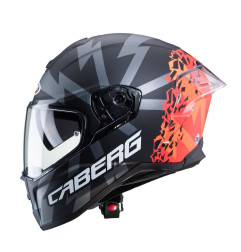 Caberg Drift Evo Storm kask integralny z blendą, Pinlock, czarno-czerwono-pomarańczowy, S