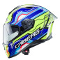 Kask integralny Caberg Drift EVO LB29 czarny/niebieski/żółty fluo, rozmiar S, Pinlock