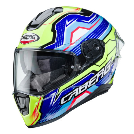 Kask integralny Caberg Drift EVO LB29 czarno-niebiesko-żółty fluo XXL Pinlock