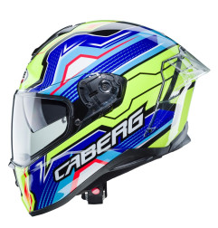 Kask integralny Caberg Drift EVO LB29 czarno-niebiesko-żółty fluo XXL Pinlock