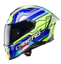 Kask integralny Caberg Drift EVO LB29 czarno-niebiesko-żółty fluo XXL Pinlock