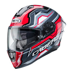 Kask integralny Caberg Drift Evo LB29 z blendą i Pinlock, czarno-szaro-czerwony, rozm. L