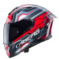 Kask integralny Caberg Drift Evo LB29 z blendą i Pinlock, czarno-szaro-czerwony, rozm. L