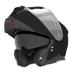 NOX KASK SZCZĘKOWY (FLIP-UP) Z BLENDĄ N967 SOLID KOLOR CZARNY POŁYSK ROZMIAR S (PINLOCK DO TEGO MODELU - FILMPINLOCK30DKS166)