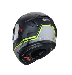 CABERG KASK SZCZĘKOWY FLIP-UP MODEL LEVO X ELITE KOLOR CZARNY MAT/SZARY/ZÓŁTY FLUO ROZMIAR M (PINLOCK W ZESTAWIE)