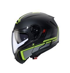 CABERG KASK SZCZĘKOWY FLIP-UP MODEL LEVO X ELITE KOLOR CZARNY MAT/SZARY/ZÓŁTY FLUO ROZMIAR XL (PINLOCK W ZESTAWIE)