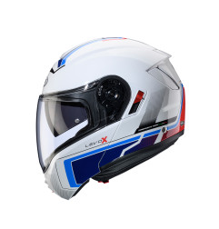 CABERG KASK SZCZĘKOWY FLIP-UP MODEL LEVO X ELITE KOLOR BIAŁY/NIEBIESKI/BŁĘKITNY POŁYSK ROZMIAR S (PINLOCK W ZESTAWIE)