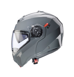 CABERG KASK SZCZĘKOWY FLIP-UP MODEL DUKE EVO SOLID KOLOR SZARY POŁYSK ROZMIAR L (PINLOCK W ZESTAWIE)