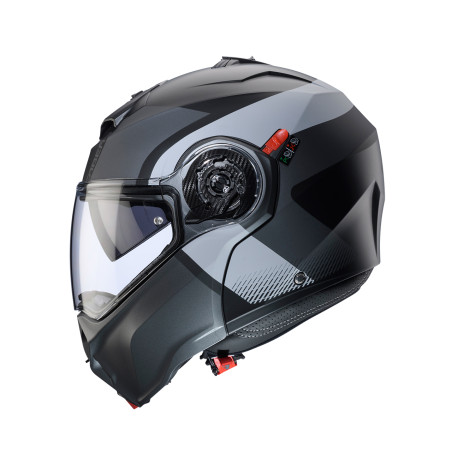 CABERG KASK SZCZĘKOWY FLIP-UP MODEL DUKE EVO INDY KOLOR SZARY/CZARNY MAT ROZMIAR S (PINLOCK W ZESTAWIE)