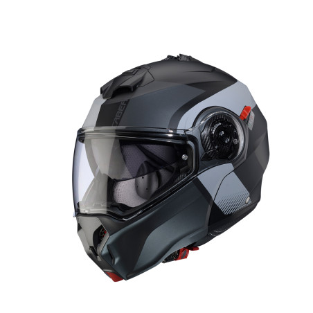 CABERG KASK SZCZĘKOWY FLIP-UP MODEL DUKE EVO INDY KOLOR SZARY/CZARNY MAT ROZMIAR XL (PINLOCK W ZESTAWIE)