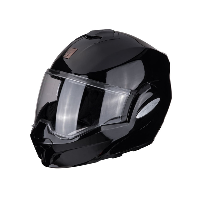 SCORPION KASK SZCZĘKOWY (SZCZĘKA DO TYŁU) EXO-TECH SOLID BLACK KOLOR CZARNY ROZMIAR S