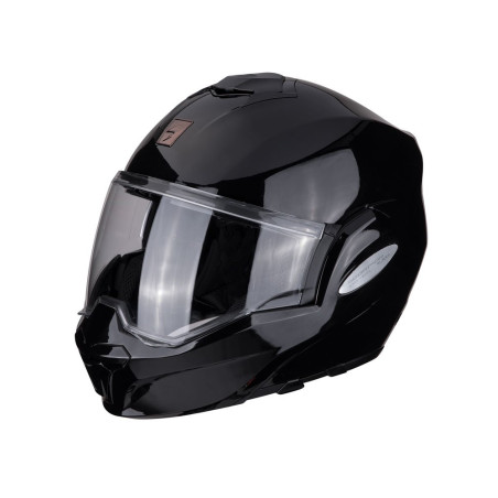 SCORPION KASK SZCZĘKOWY (SZCZĘKA DO TYŁU) EXO-TECH SOLID BLACK KOLOR CZARNY ROZMIAR XL