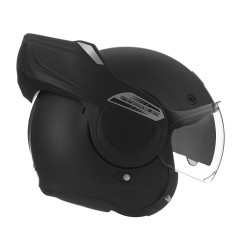 NOX PROMOCJA PREMIUM KASK SZCZĘKOWY (SZCZĘKA DO TYŁU) Z BLENDĄ STRATOS KOLOR CZARNY MAT ROZMIAR S