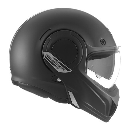 NOX PROMOCJA PREMIUM KASK SZCZĘKOWY (SZCZĘKA DO TYŁU) Z BLENDĄ STRATOS KOLOR CZARNY MAT ROZMIAR M