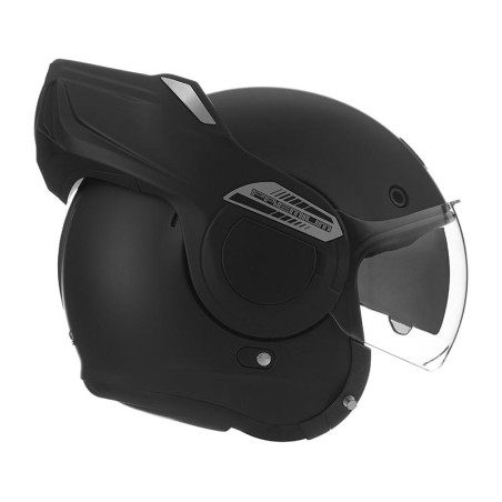 NOX PROMOCJA PREMIUM KASK SZCZĘKOWY (SZCZĘKA DO TYŁU) Z BLENDĄ STRATOS KOLOR CZARNY MAT ROZMIAR XXL