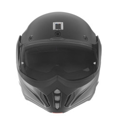 NOX PROMOCJA PREMIUM KASK SZCZĘKOWY (SZCZĘKA DO TYŁU) Z BLENDĄ STRATOS KOLOR CZARNY MAT ROZMIAR XXL