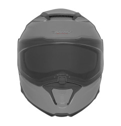NOX KASK SZCZĘKOWY (FLIP-UP) Z BLENDĄ N967 SOLID KOLOR SZARY POŁYSK ROZMIAR L (PINLOCK DO TEGO MODELU - FILMPINLOCK30DKS166)