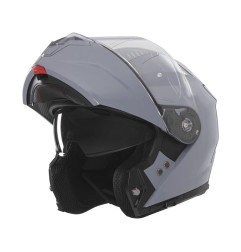 NOX KASK SZCZĘKOWY (FLIP-UP) Z BLENDĄ N968 SOLID KOLOR SZARY POŁYSK ROZMIAR M
