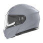 NOX KASK SZCZĘKOWY (FLIP-UP) Z BLENDĄ N968 SOLID KOLOR SZARY POŁYSK ROZMIAR M