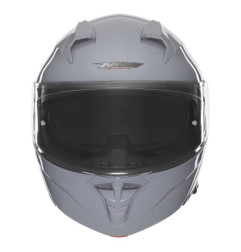 NOX KASK SZCZĘKOWY (FLIP-UP) Z BLENDĄ N968 SOLID KOLOR SZARY POŁYSK ROZMIAR M