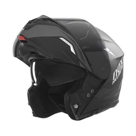 NOX PROMOCJA KASK SZCZĘKOWY (FLIP-UP) Z BLENDĄ N968 ULTRA KOLOR CZARNY/BIAŁY MAT ROZMIAR XL