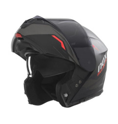 NOX PROMOCJA KASK SZCZĘKOWY (FLIP-UP) Z BLENDĄ N968 ULTRA KOLOR CZARNY/CZERWONY MAT ROZMIAR XXL