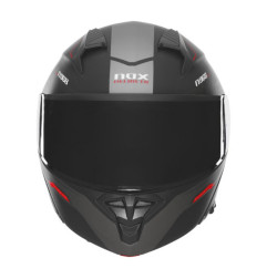NOX PROMOCJA KASK SZCZĘKOWY (FLIP-UP) Z BLENDĄ N968 ULTRA KOLOR CZARNY/CZERWONY MAT ROZMIAR XXL