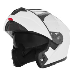 NOX KASK SZCZĘKOWY (FLIP-UP) Z BLENDĄ N968 KOLOR BIAŁY POŁYSK ROZMIAR XS