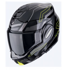 SCORPION KASK SZCZĘKOWY (SZCZĘKA DO TYŁU) EXO-TECH EVO CONQUER BLACK/NEON YELLOW KOLOR CZARNY/ŻÓŁTY FLUO ROZMIAR XXL