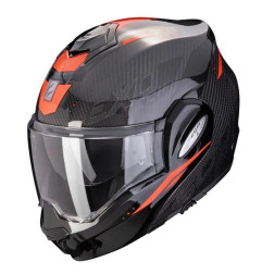 SCORPION KASK SZCZĘKOWY (SZCZĘKA DO TYŁU) EXO-TECH CARBON ROVER BK-RED KOLOR CZARNY/CZERWONY ROZMIAR XL